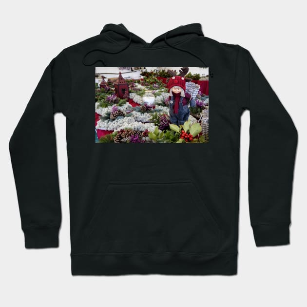 Street Market at Christmas Hoodie by Memories4you